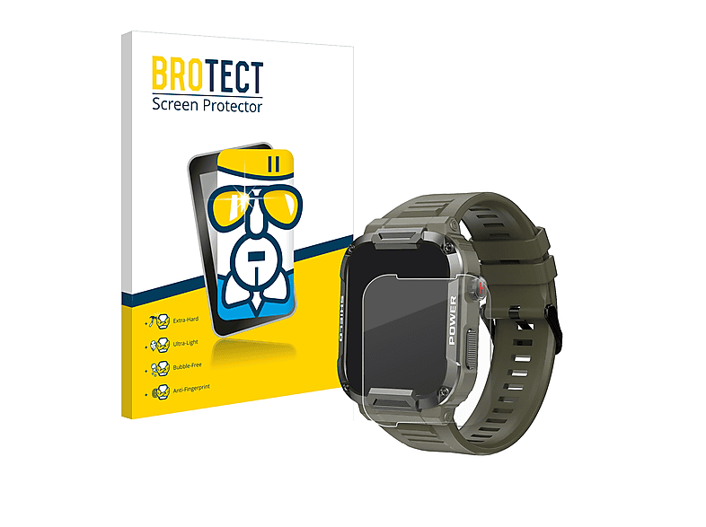 Silikonhülle Mit Schlüsselband Für Carneedi D38 Kinder-Smartwatch | Blau