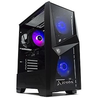 PC Sobremesa - ZONE EVIL Zone Evil Intel Core i5-13400F/16GB/1TB SSD/GTX1650/Wifi/Ordenador Gaming, Intel Core i5-13400, 16 GB RAM, 1 TB SSD, GeForce® GTX 1650, Sin sistema operativo, Negro