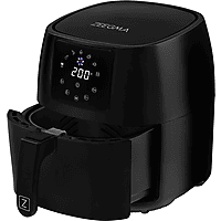 MediaMarkt ZEEGMA Knapper Pro Airfryer Zwart, zwart aanbieding