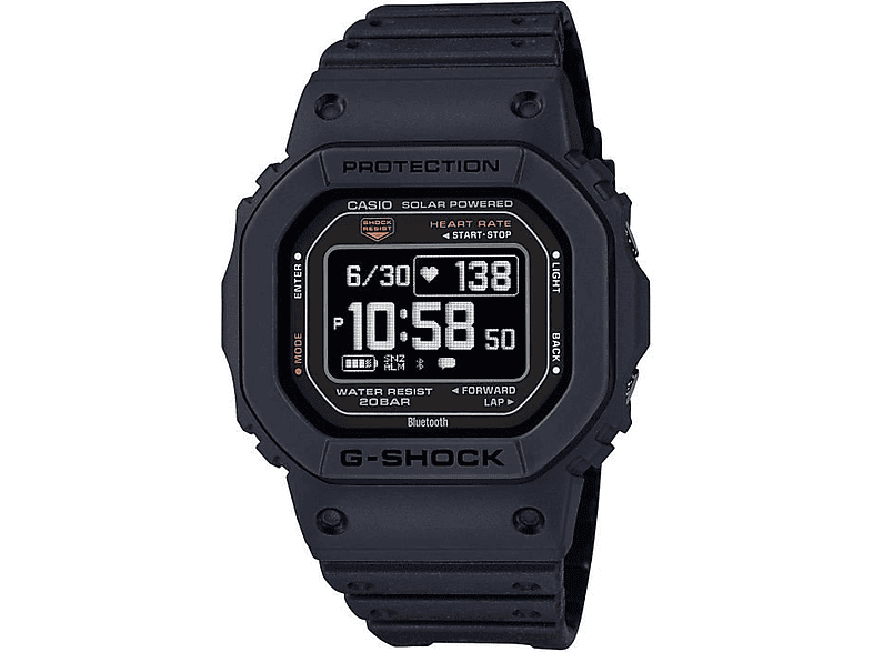 CASIO DW H5600 1ER Ernetzte Sportuhr Harz Schwarz