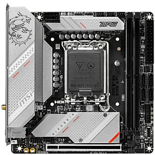 Placa base  - MPG B760I EDGE WIFI MSI, Mini ITX, Mini ITX, Intel B760 Express, LGA 1700, Negro