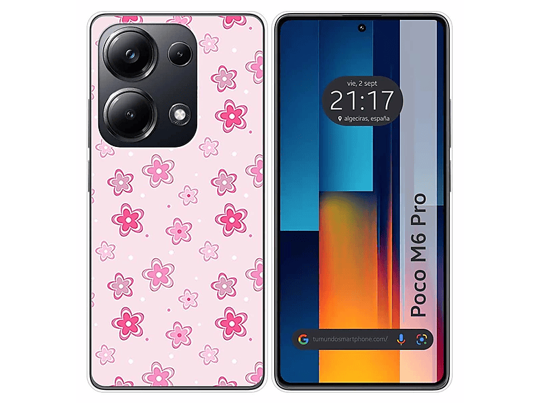 Xiaomi Poco M6 Pro 4G Funda Gel Tpu Silicona transparente dibujo