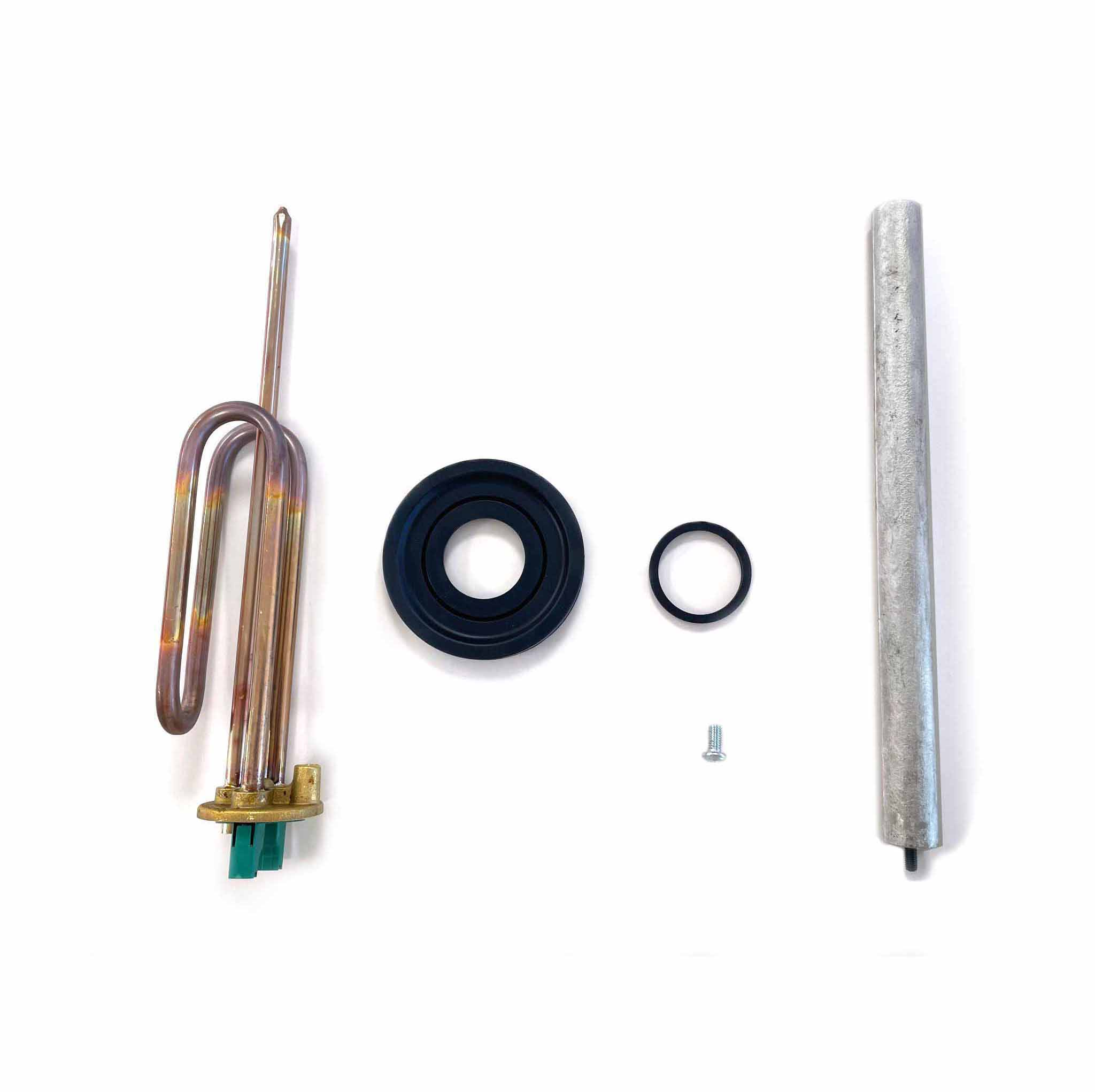 Equipo médico: elemento calefactor, juntas y una tubería.