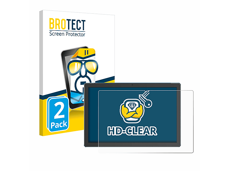 Protection écran BROTECT Pour Jugeman P131 2.06" - 2 Films Ultra Clairs, Anti-rayures, Anti-traces - Application Facile - 8