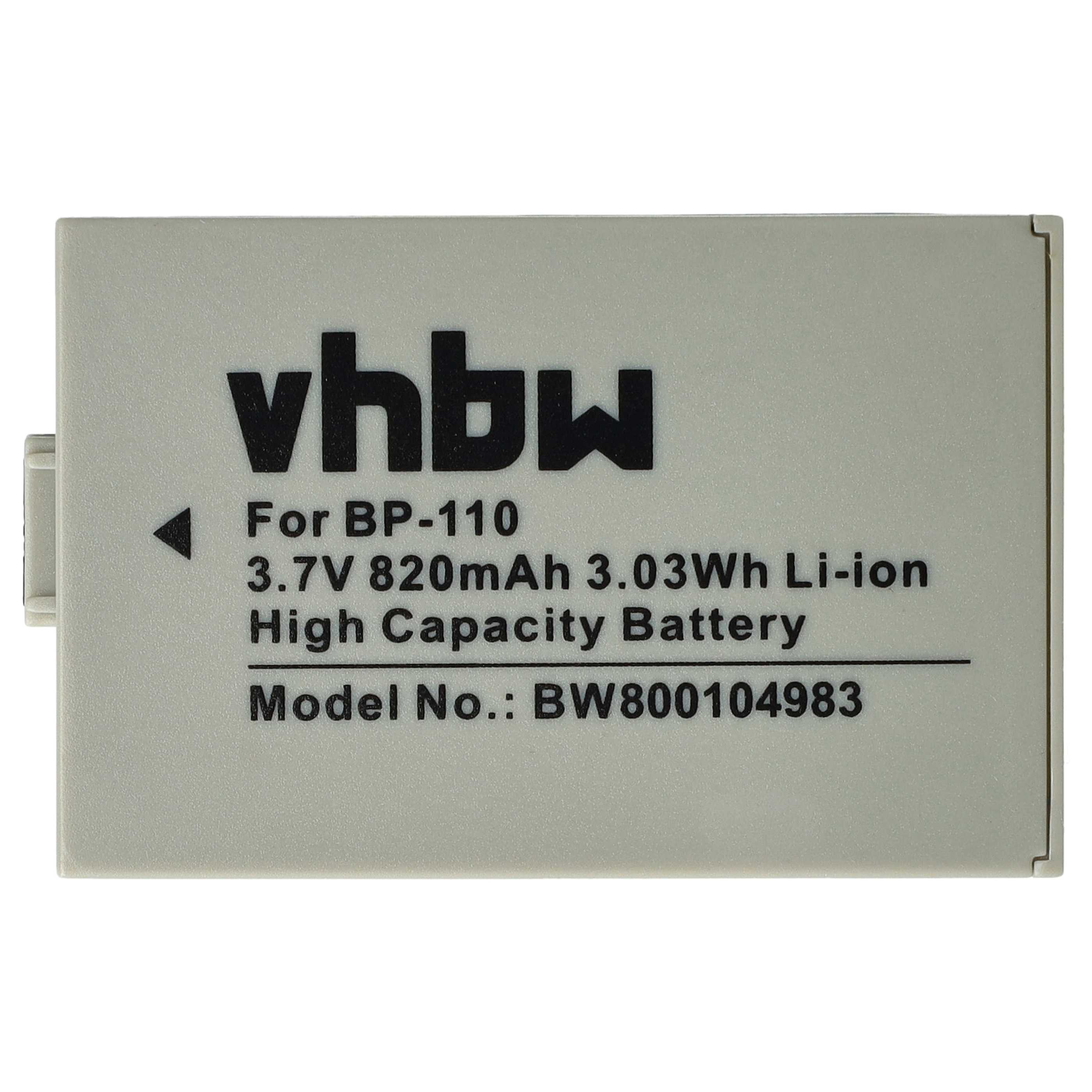 Graue vhbw Batterie, Text: 'High Capacity Battery'.