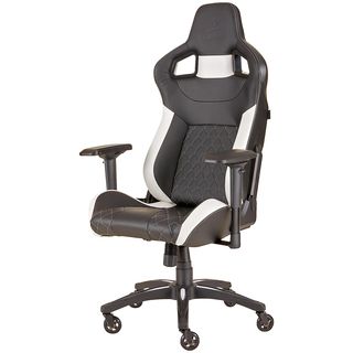 CORSAIR CF-9010012-WW T1 RACE 2018 CHAIR BLACK/WHITE Gaming Stuhl, Schwarz/Weiß