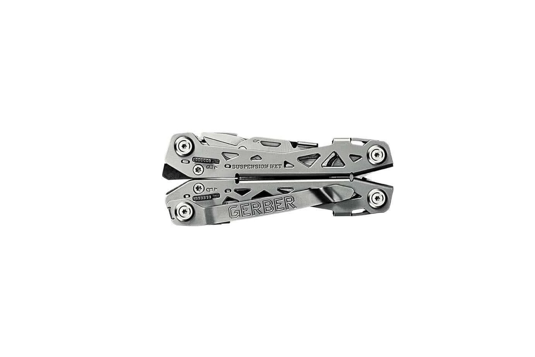 Ein silbernes Multi-Tool, das Gerber Suspension NXT.