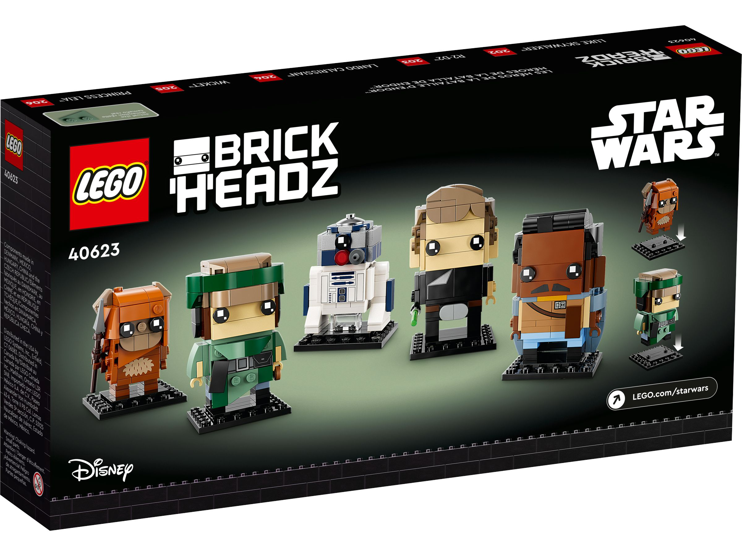 LEGO BrickHeadz Star Wars Set. Enthält fünf Charaktere auf einer schwarzen Box.