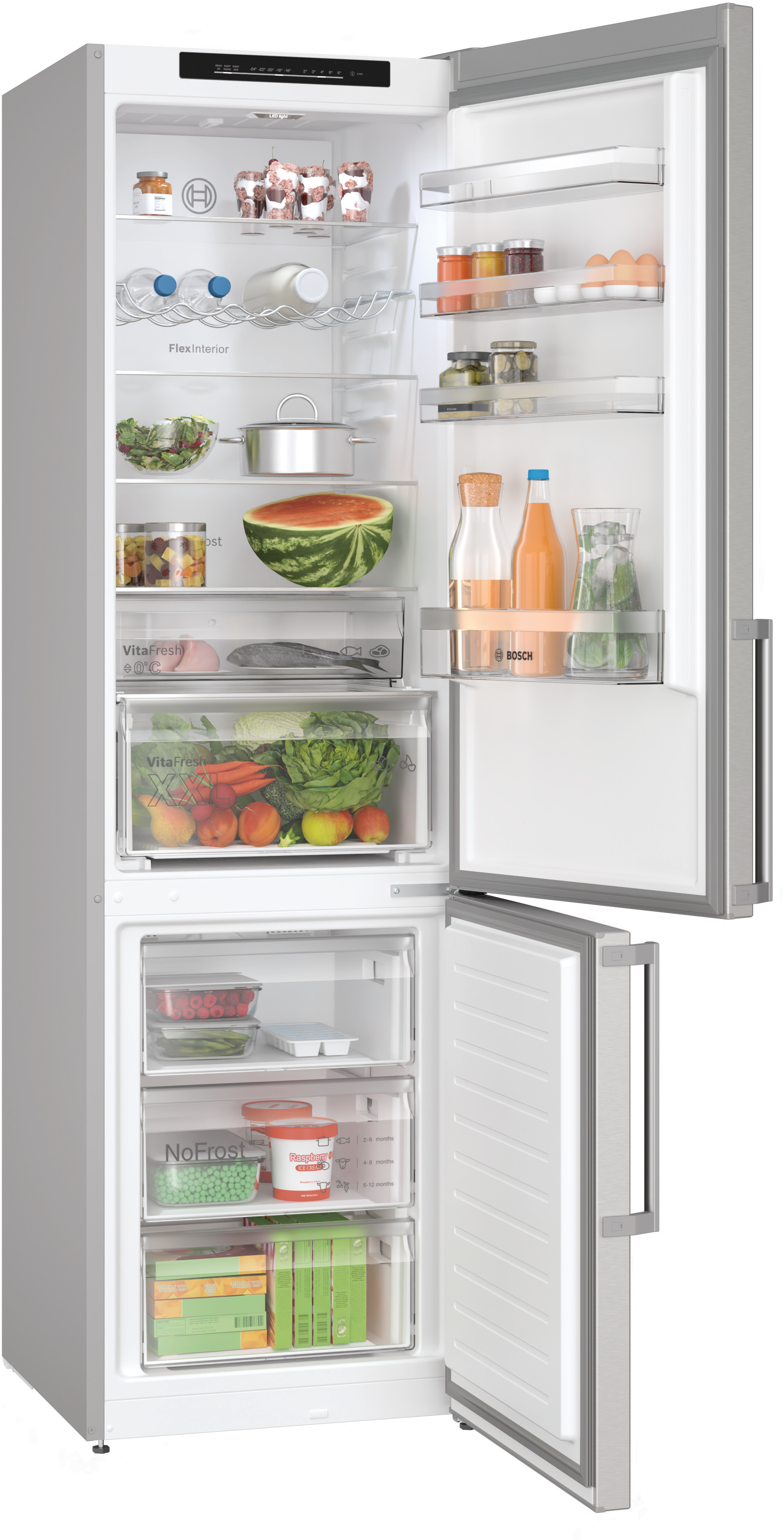 BOSCH KGN39VICT Kühlgefrierkombination (C, 162 kWh, 2030 mm hoch, inox-antifingerprint)