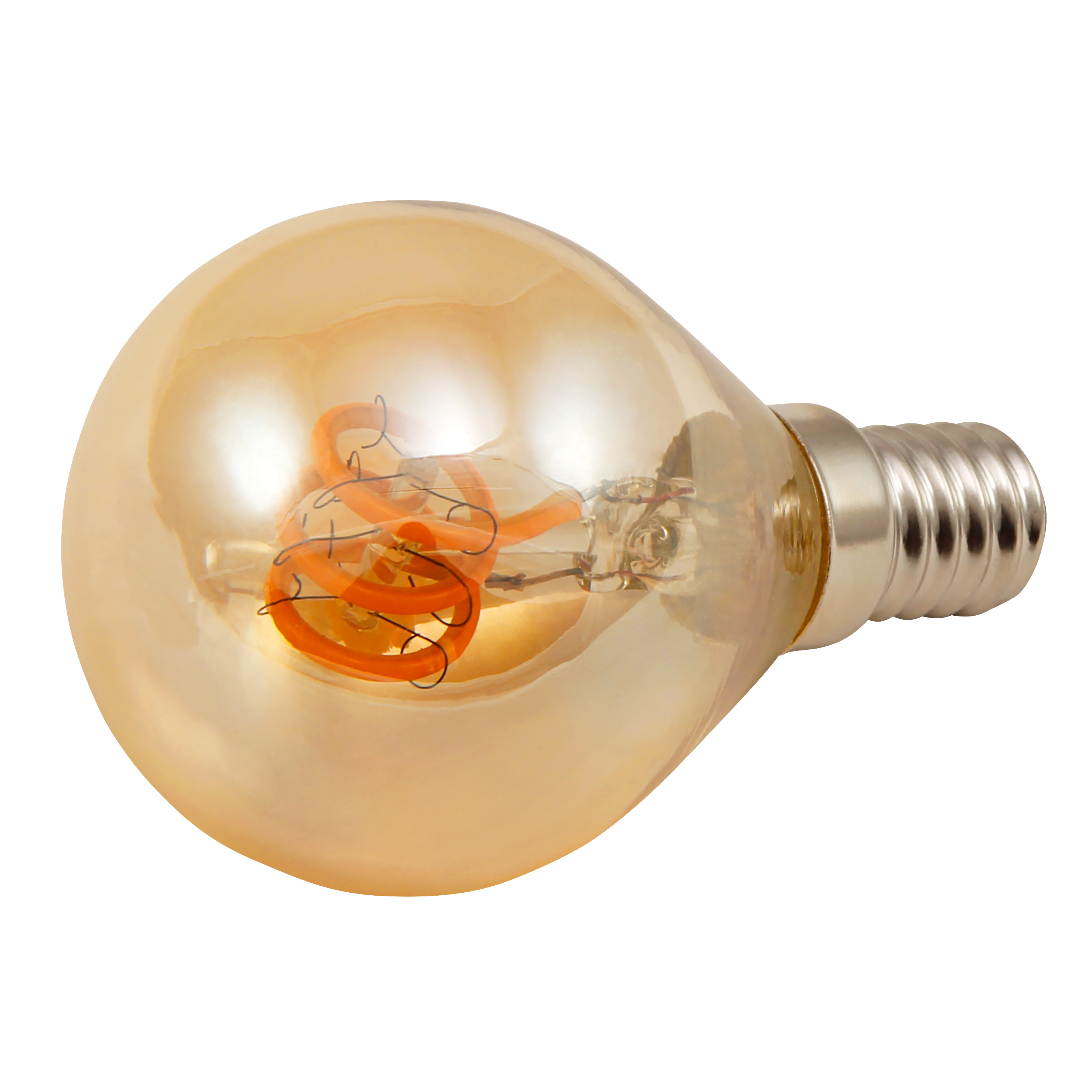Ein Sexspielzeug, eine transparente Glühbirne mit Licht.