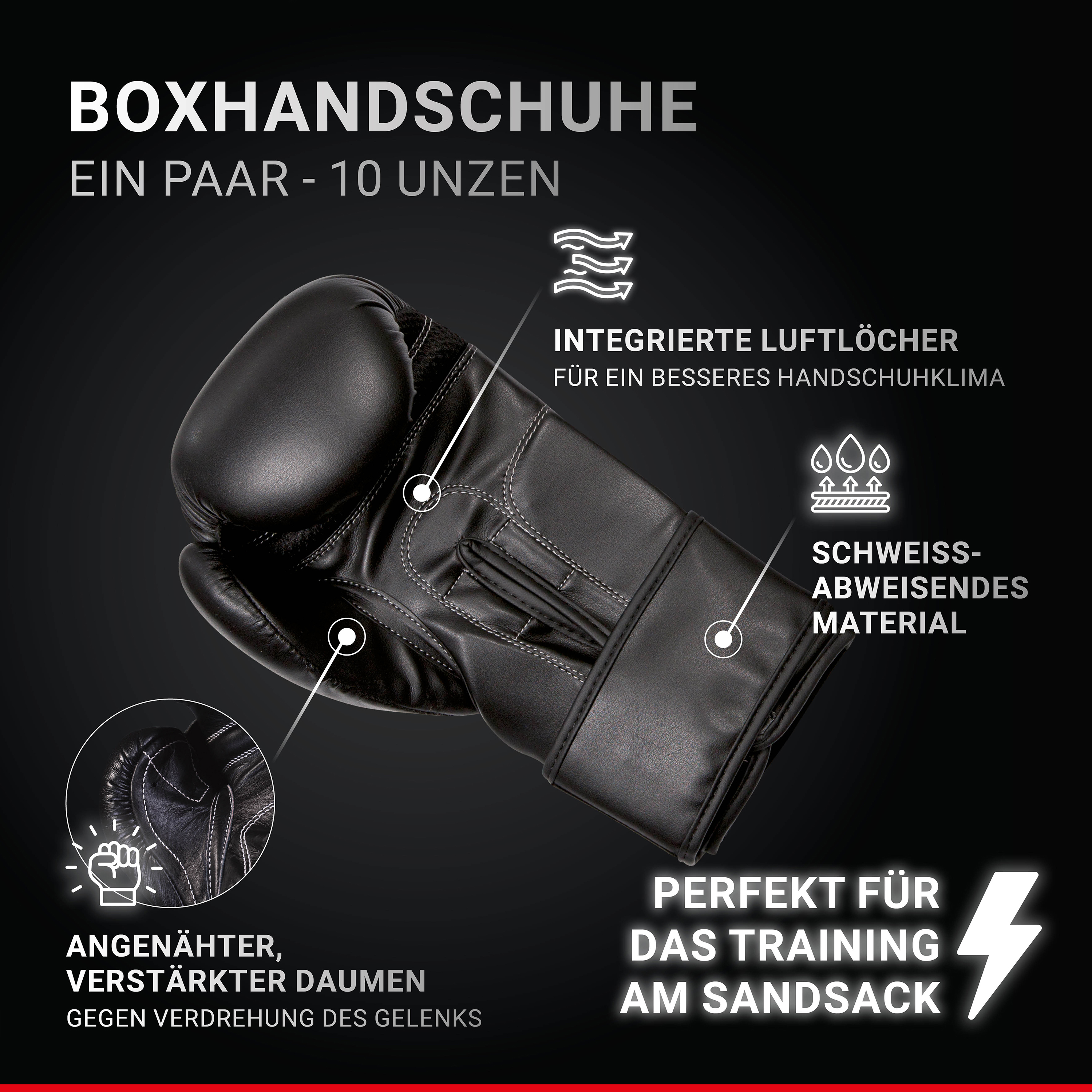 HAMMER BOXING Sparring Box-Set, Schwarz