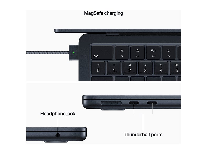 APPLE MacBook Air 13.6 (2022) | Middernacht M2 8-Core GPU 8GB