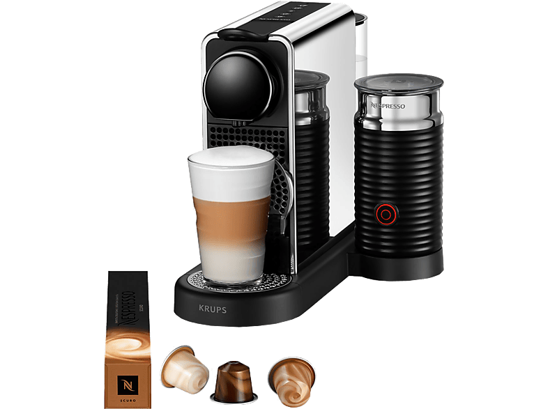 KRUPS NES CITIZ PLATINUM & MILK XN630D Pad-Kaffeemaschine Edelstahl
