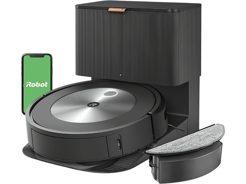 IROBOT J557840 ROOMBA COMBO J5 GRAPHITE Saugroboter MediaMarkt