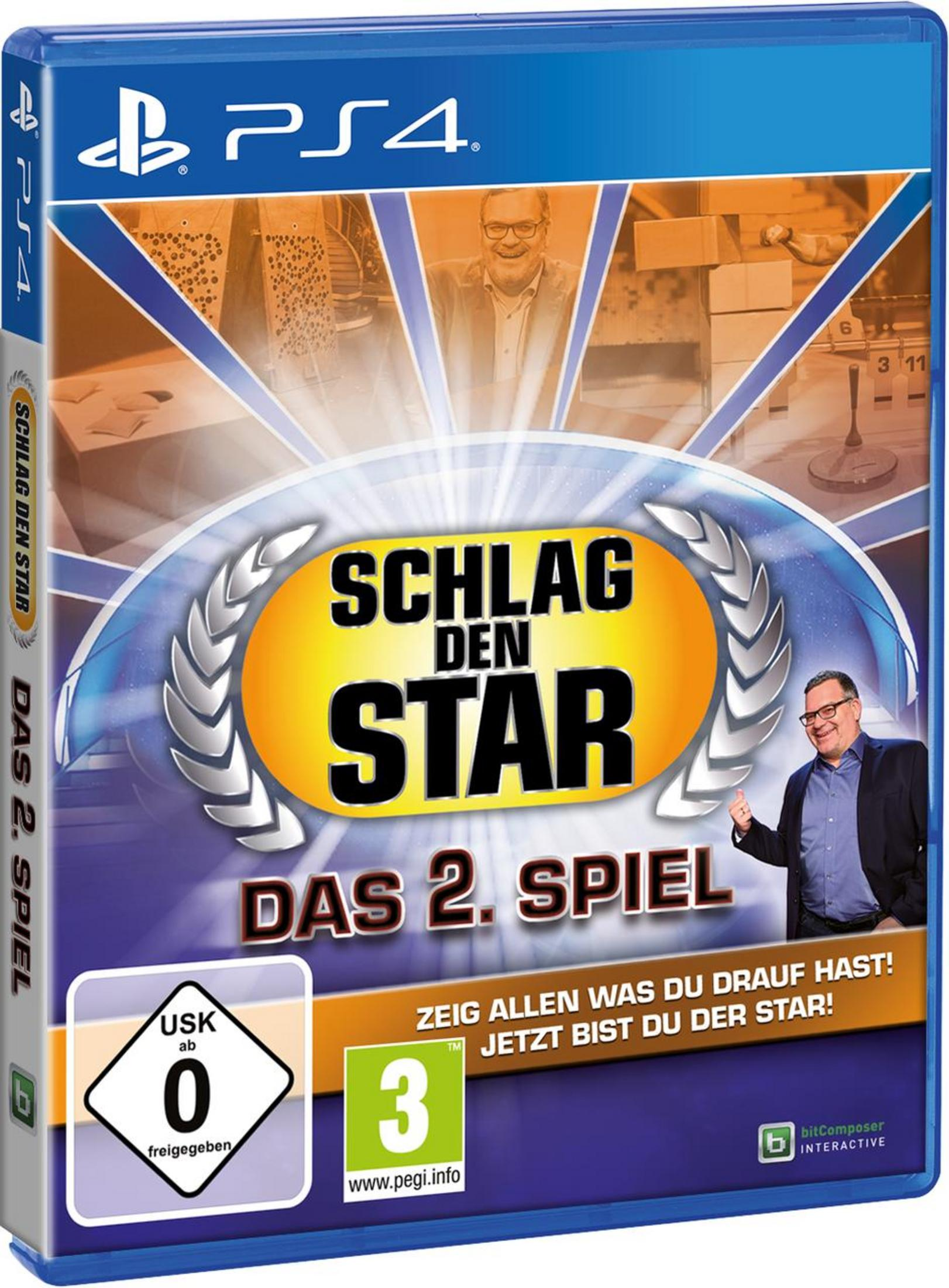 PS4-Spielbox. Es hat ein Bild eines Mannes und Text auf dem Cover.