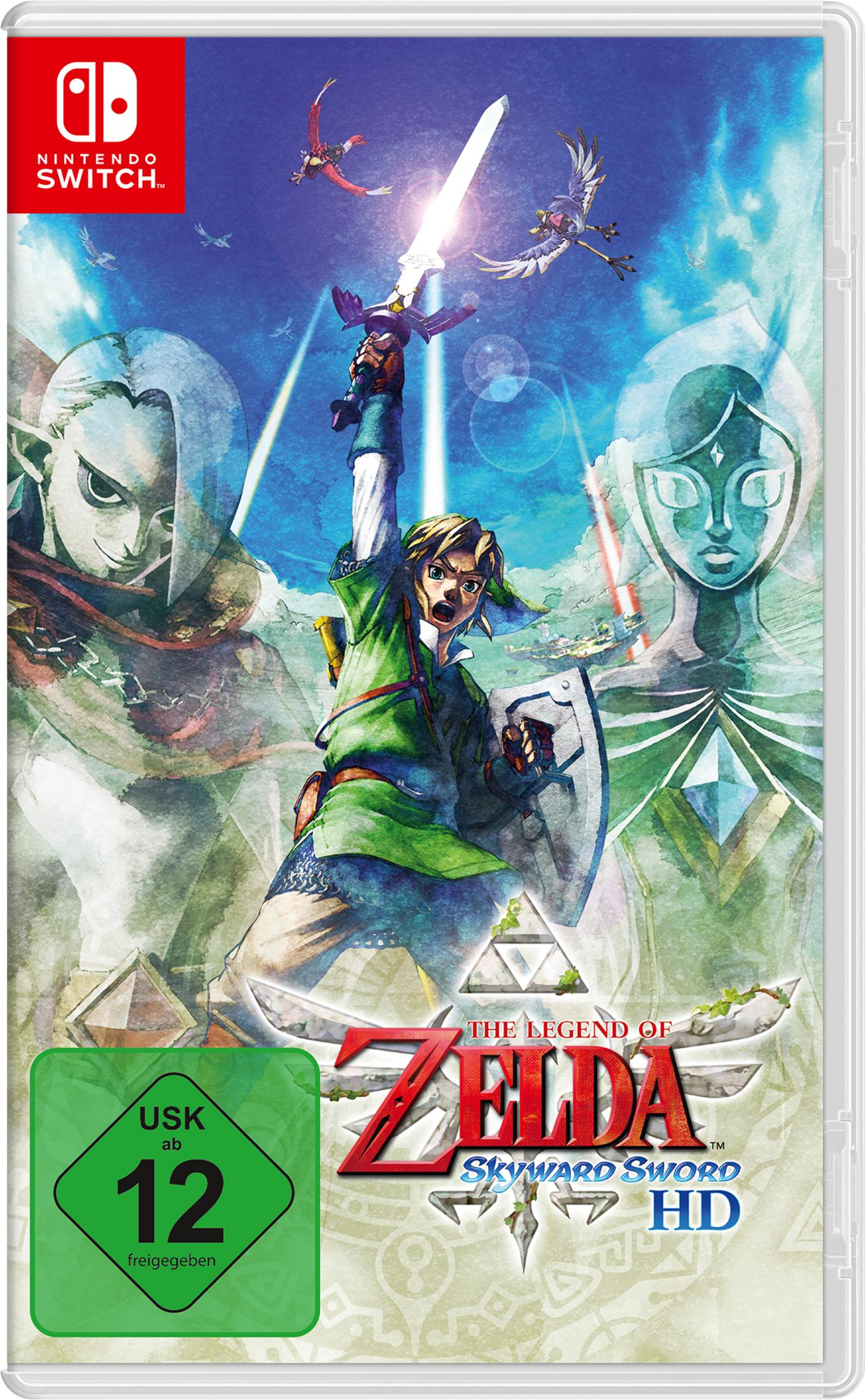 Nintendo Switch-Spielbox von 'The Legend of Zelda: Skyward Sword HD' mit USK-Einstufung 12.