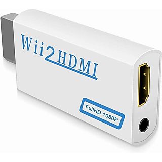 Adaptador de Nintendo Wii a HDMI  - Adaptador de Nintendo Wii a HDMI - Full HD 1080p INF, blanco