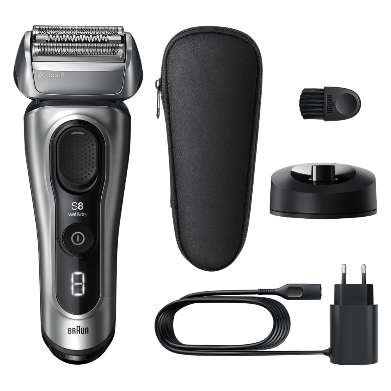 BRAUN Series 8 8517S Islak Kuru Tıraş Makinesi Gümüş