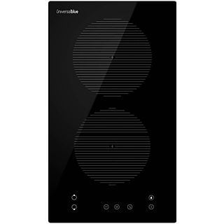 Inducción - UNIVERSALBLUE MEISSA 6030B Placa Inducción 2 Fuegos Negra, 2 zonas, 30 cm, Negro