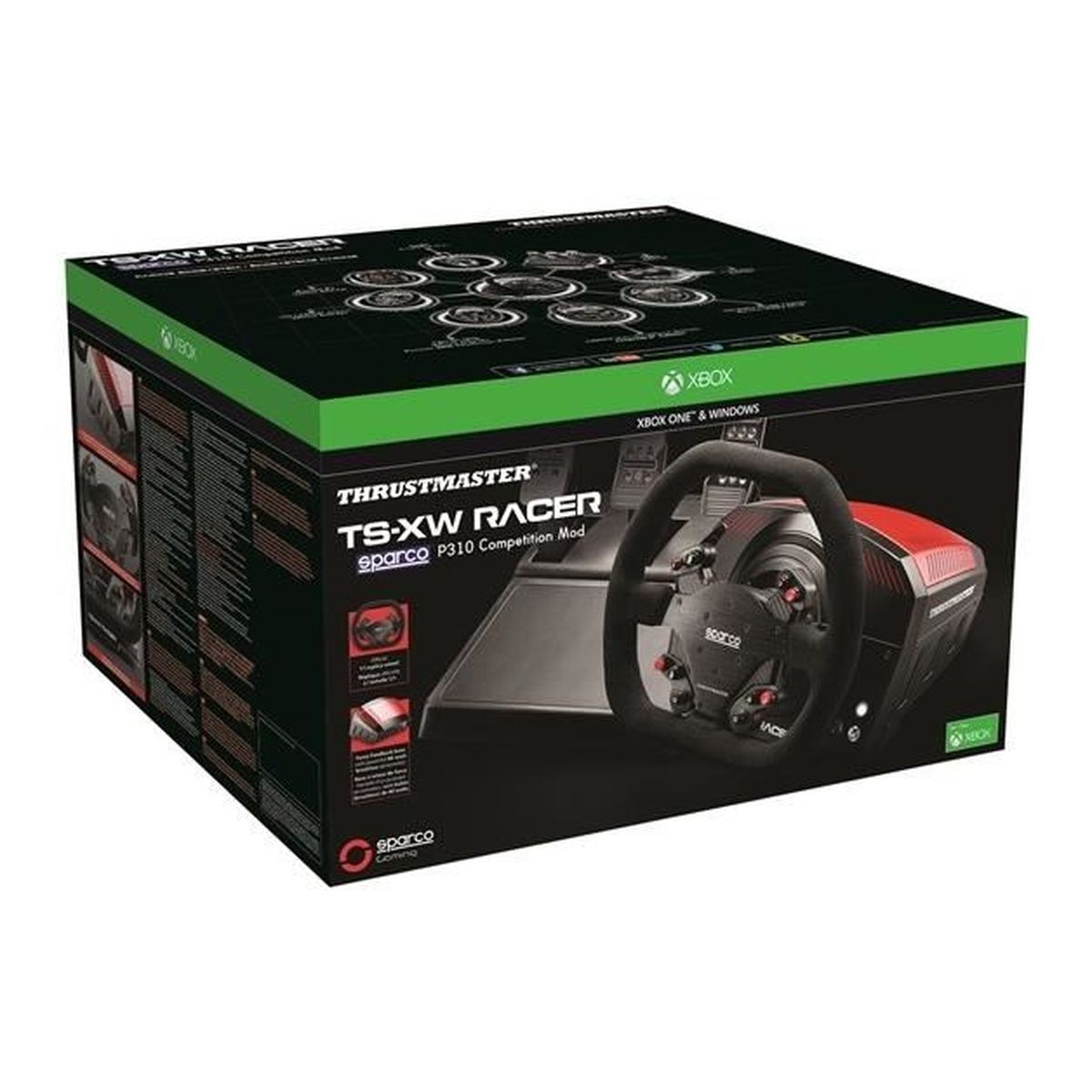 Juego de volante y pedales Thrustmaster TS-XW Racer en caja.
