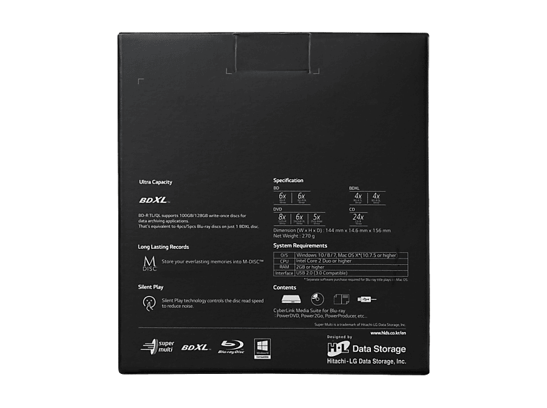 Grabadora Blu-ray | BP55EB40.AHLE10B LG, Windows, Negro | MediaMarkt