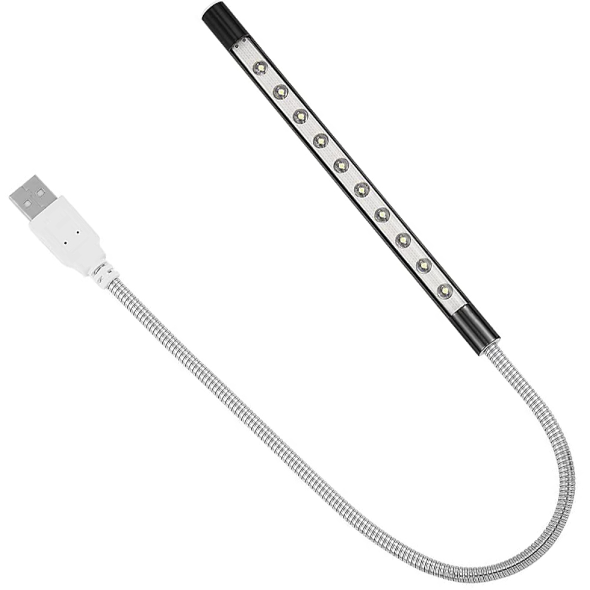 Eine USB-LED-Leuchte. Es hat 10 kleine Lichter.
