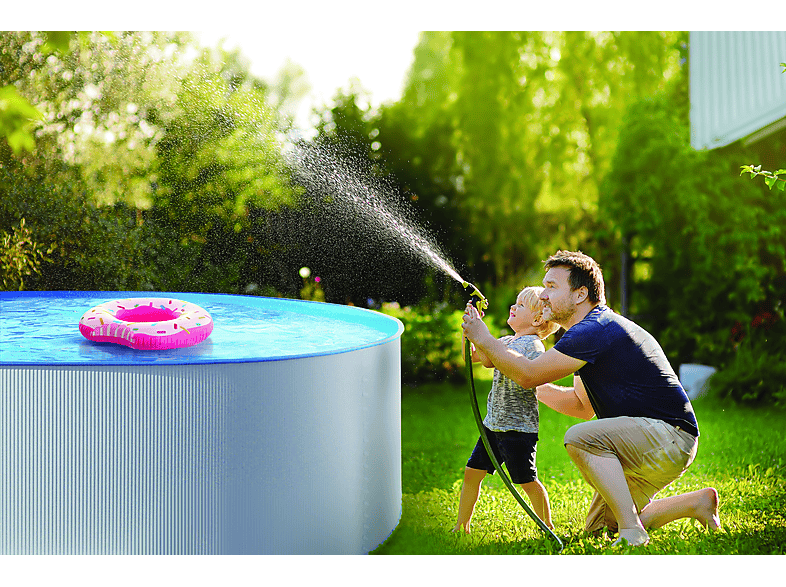 SWIM & FUN Stahlwandpool Kreta Pool Round Ø350 x 90 cm, White Pool