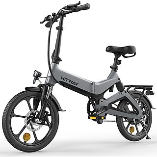 Bicicleta plegable  - BK2 HITWAY, 250W, 25 km/hkm/h, Gris