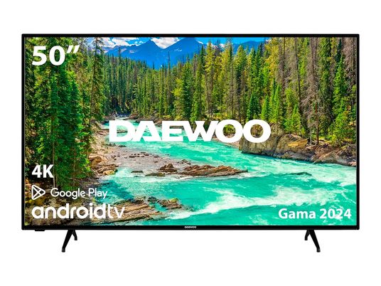 TV LED 50" - DAEWOO 50DM54UANS, HDR 4K, Quad Core, Negro