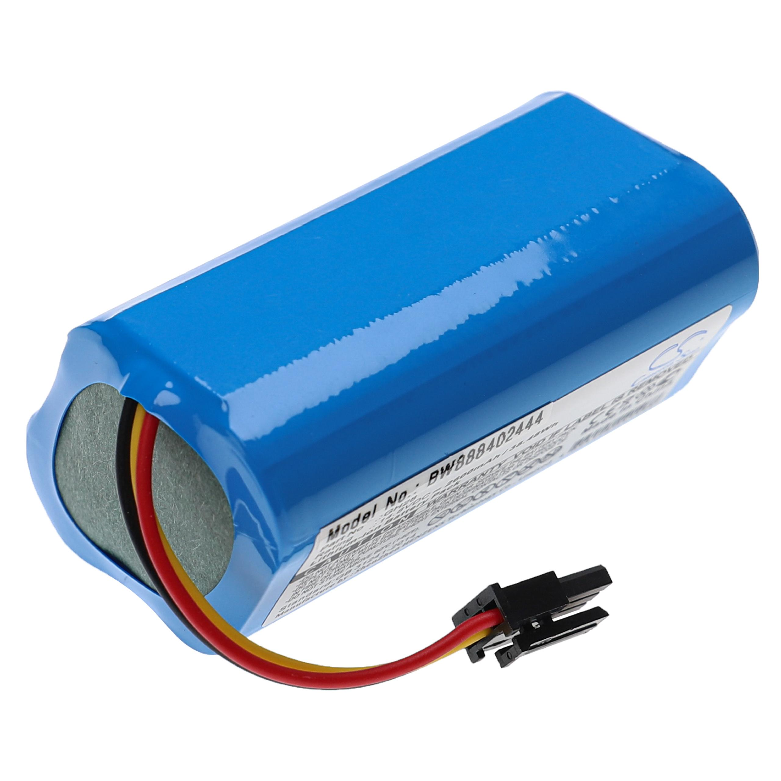 Blaue zylindrische Batterie mit Anschlüssen.