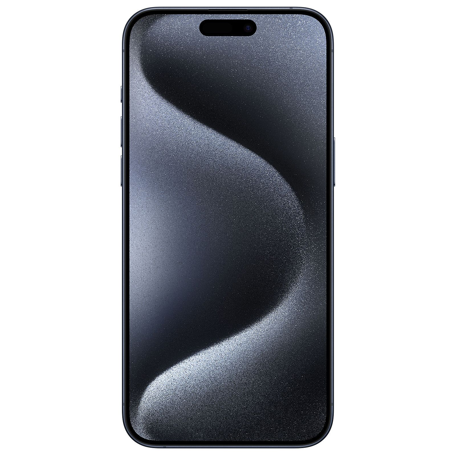 Smartphone mit wellenförmigem Design, schwarzem Rahmen und Kerbe.