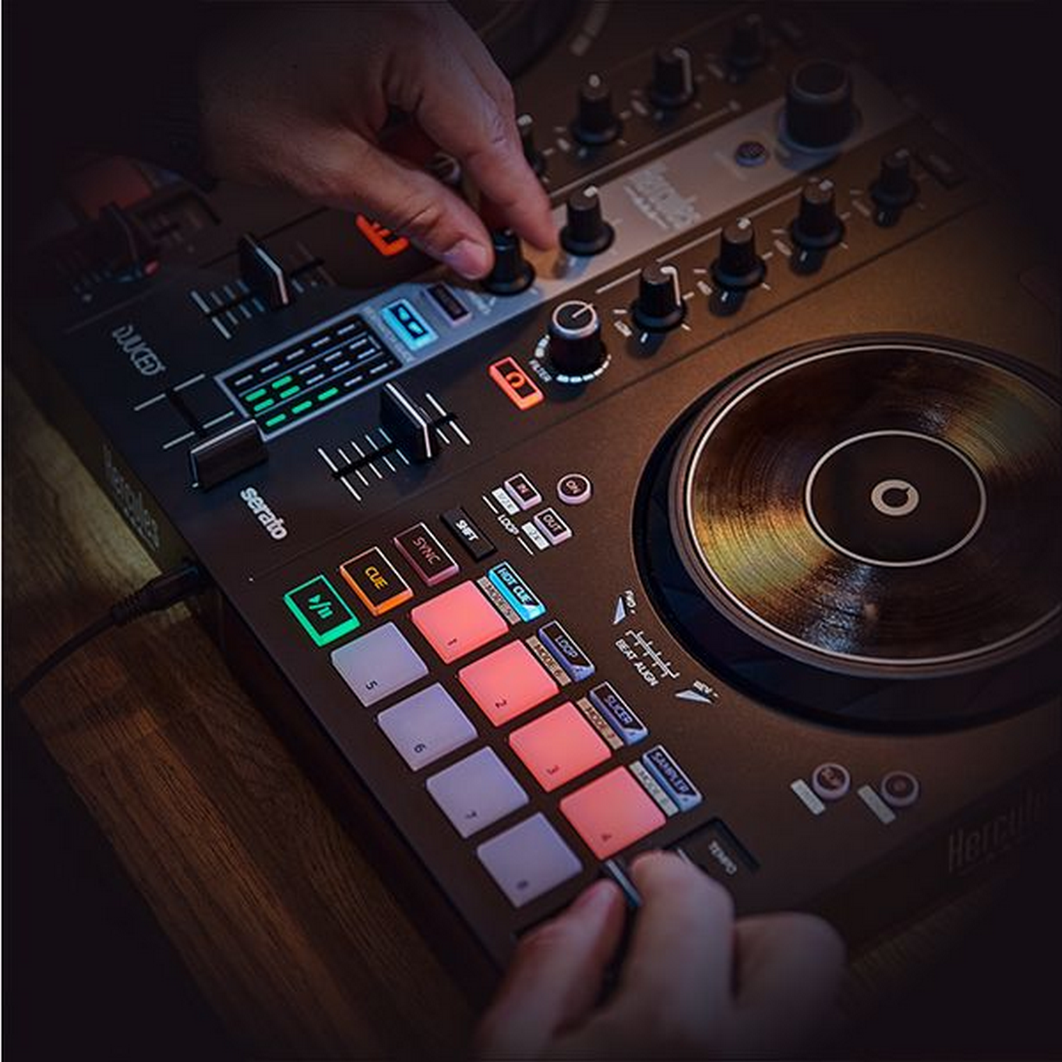 HERCULES INPULSE 300 MK2 Contrôleurs DJ Noir, Rouge
