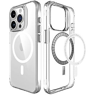 IMOSHION Rugged Air MagSafe case Telefoonhoesje voor Apple iPhone 15 Pro Transparant