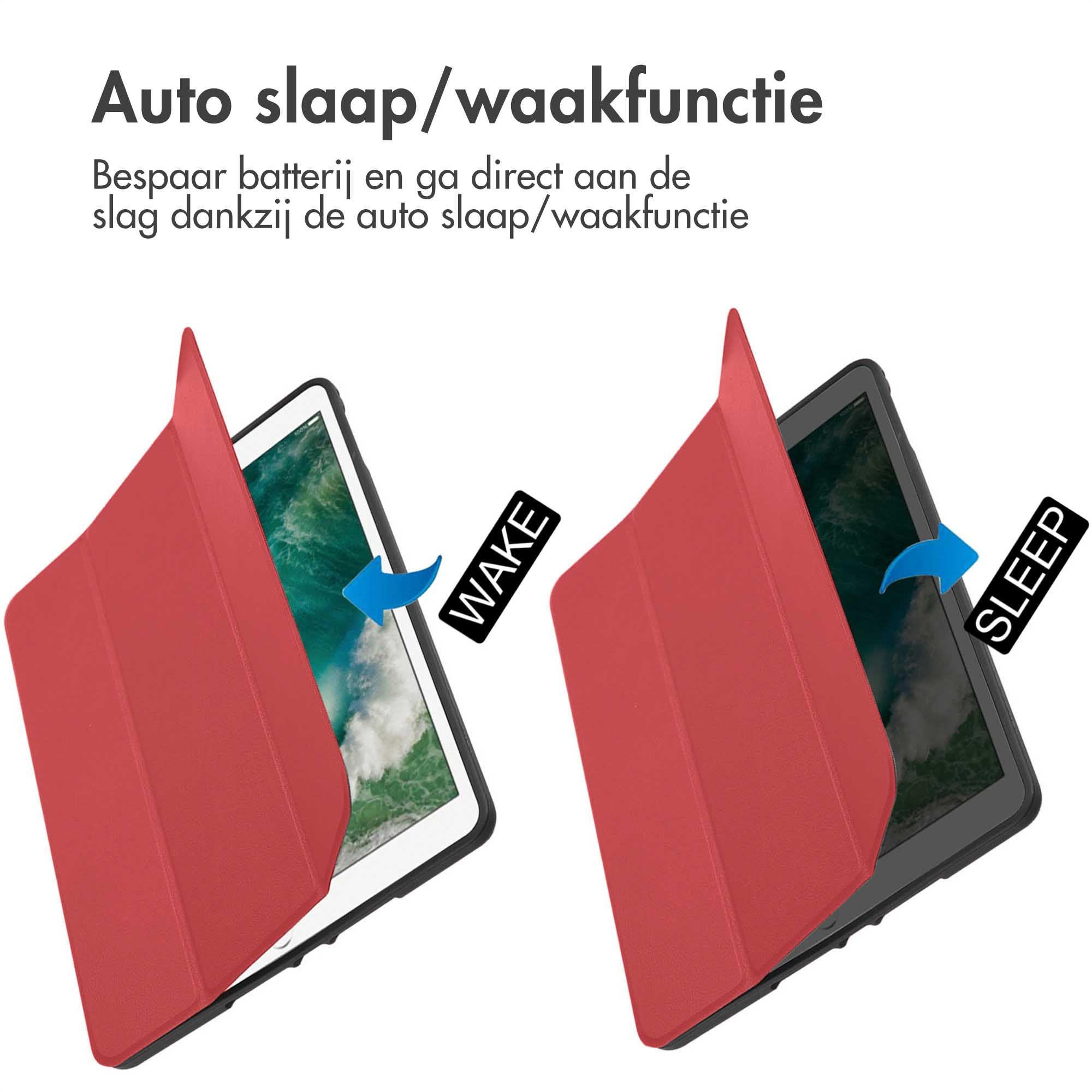 Custodia per tablet: il lato sinistro mostra la funzione sveglia.