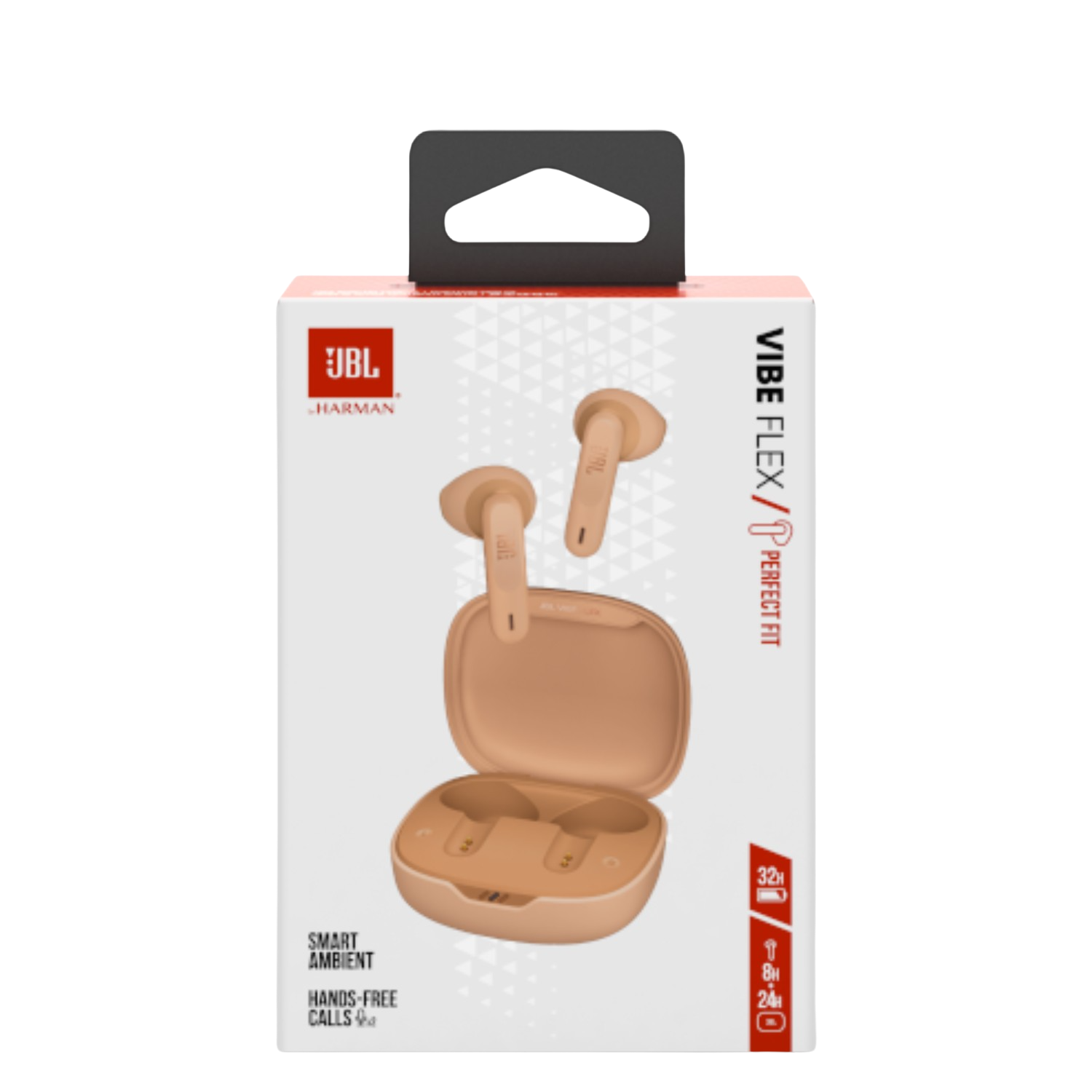 Kopfhörer in einem Etui. Das Etui ist geöffnet und zeigt die Kopfhörer. Die Marke ist JBL.