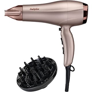 Secador - BABYLISS SECADOR BABYLISS 5790PE 2300W DC IONICO DIFUSOR, 2300 W, 2 niveles temperatura, 2 velocidades, Difusor incluido, Negro