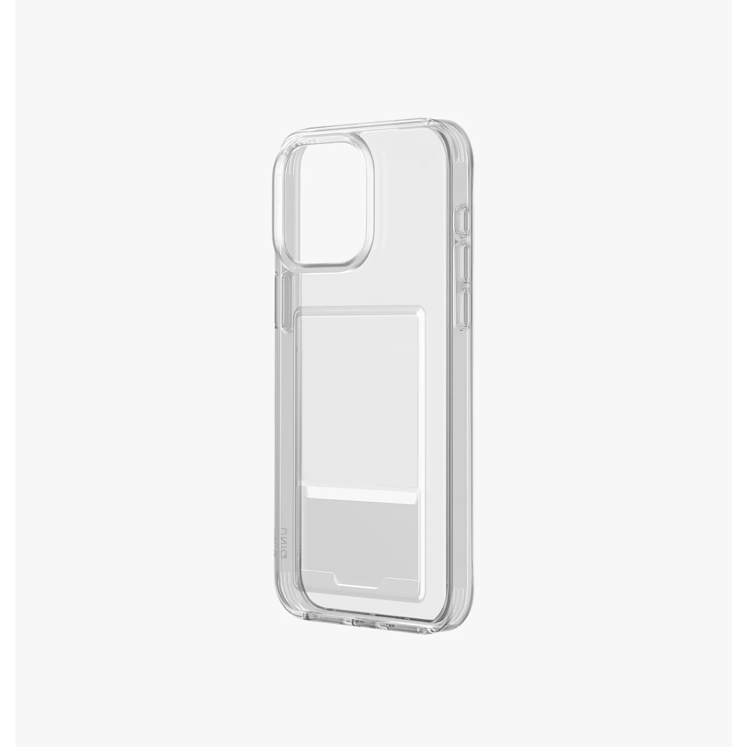UNIQ iPhone 15 Pro Max Uyumlu Air Fender Kartvizitli Kapak Telefon Kılıfı Şeffaf