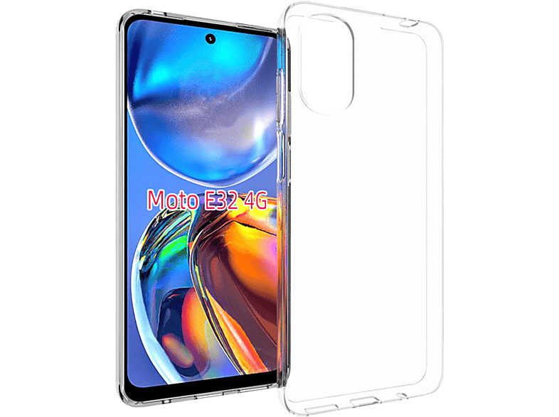 Coque Coeur Bleu Mince Souple avec Cordon de Collier pour Motorola Moto