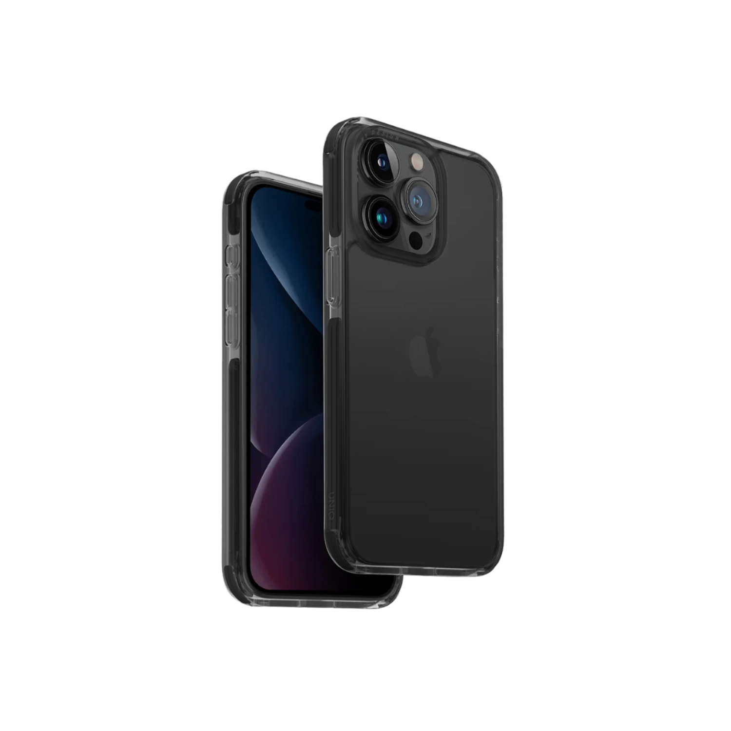 UNIQ iPhone 15 Pro Max Uyumlu Combat Kapak Telefon Kılıfı Siyah
