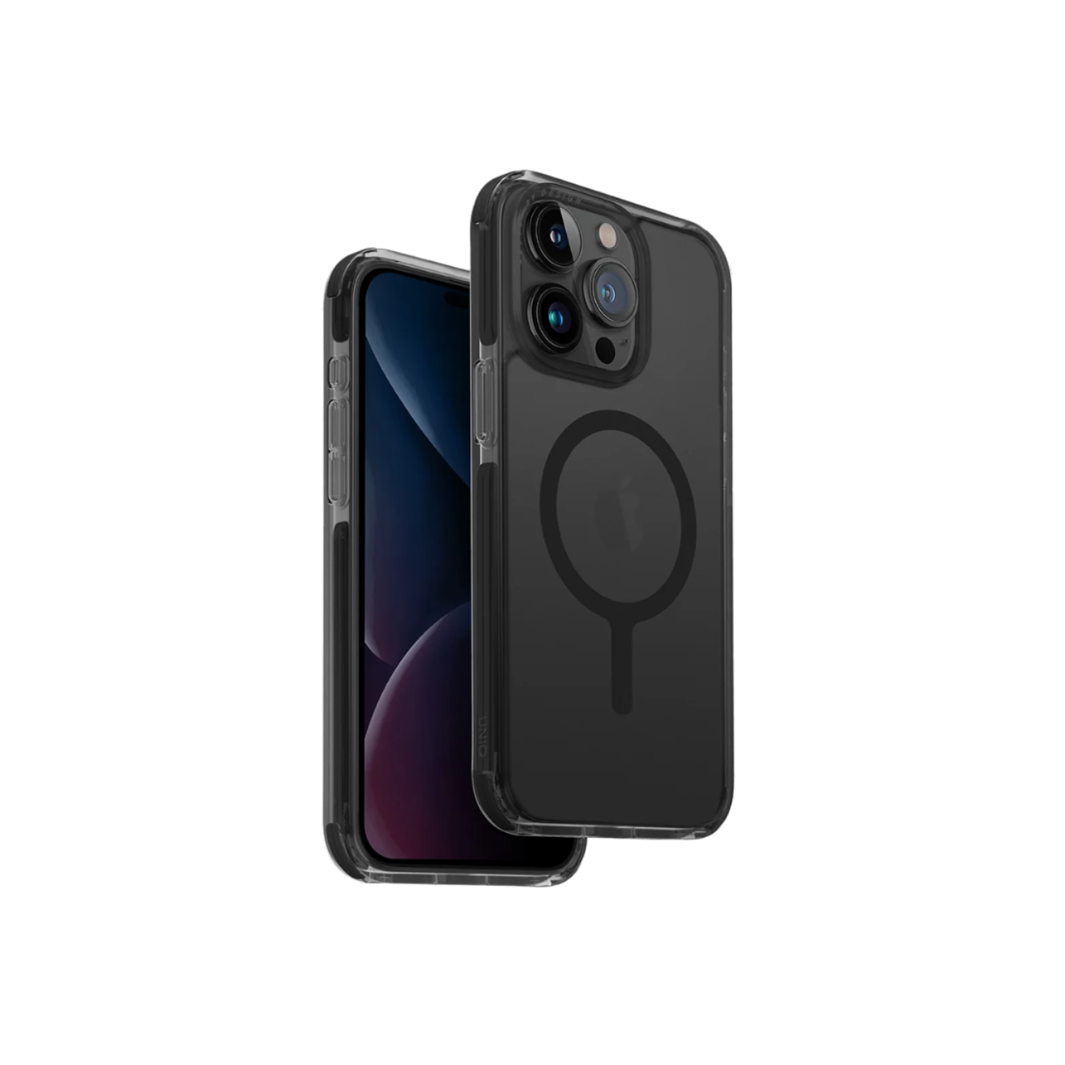 UNIQ iPhone 15 Pro Max Uyumlu Combat Magsafe Kapak Telefon Kılıfı Siyah