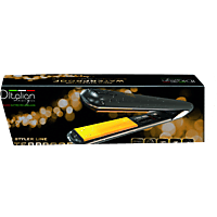 MediaMarkt ITALIAN DESIGN GOUDEN STYLER 1x haarijzer Zwart aanbieding