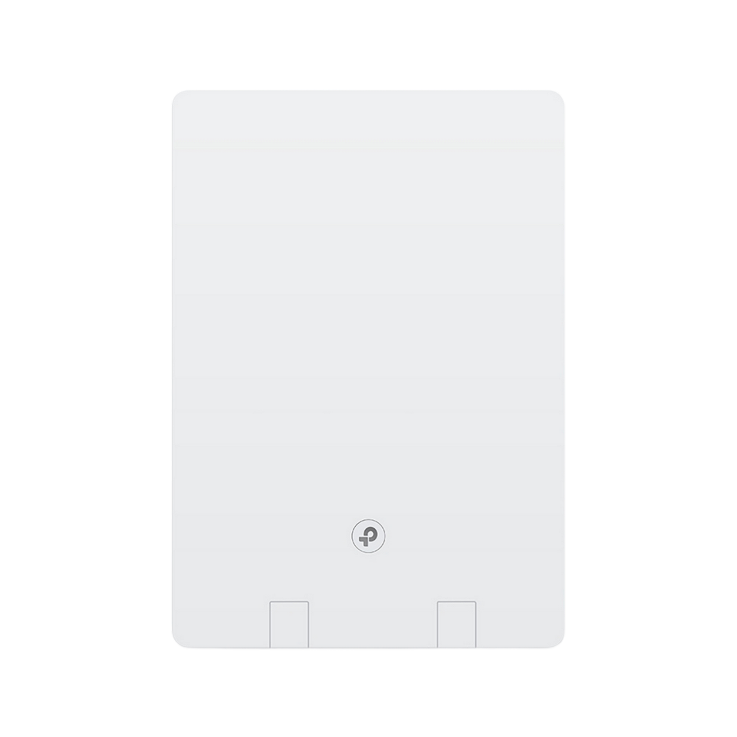 Białe prostokątne urządzenie z logo TP-Link na dole, bez widocznych cech.