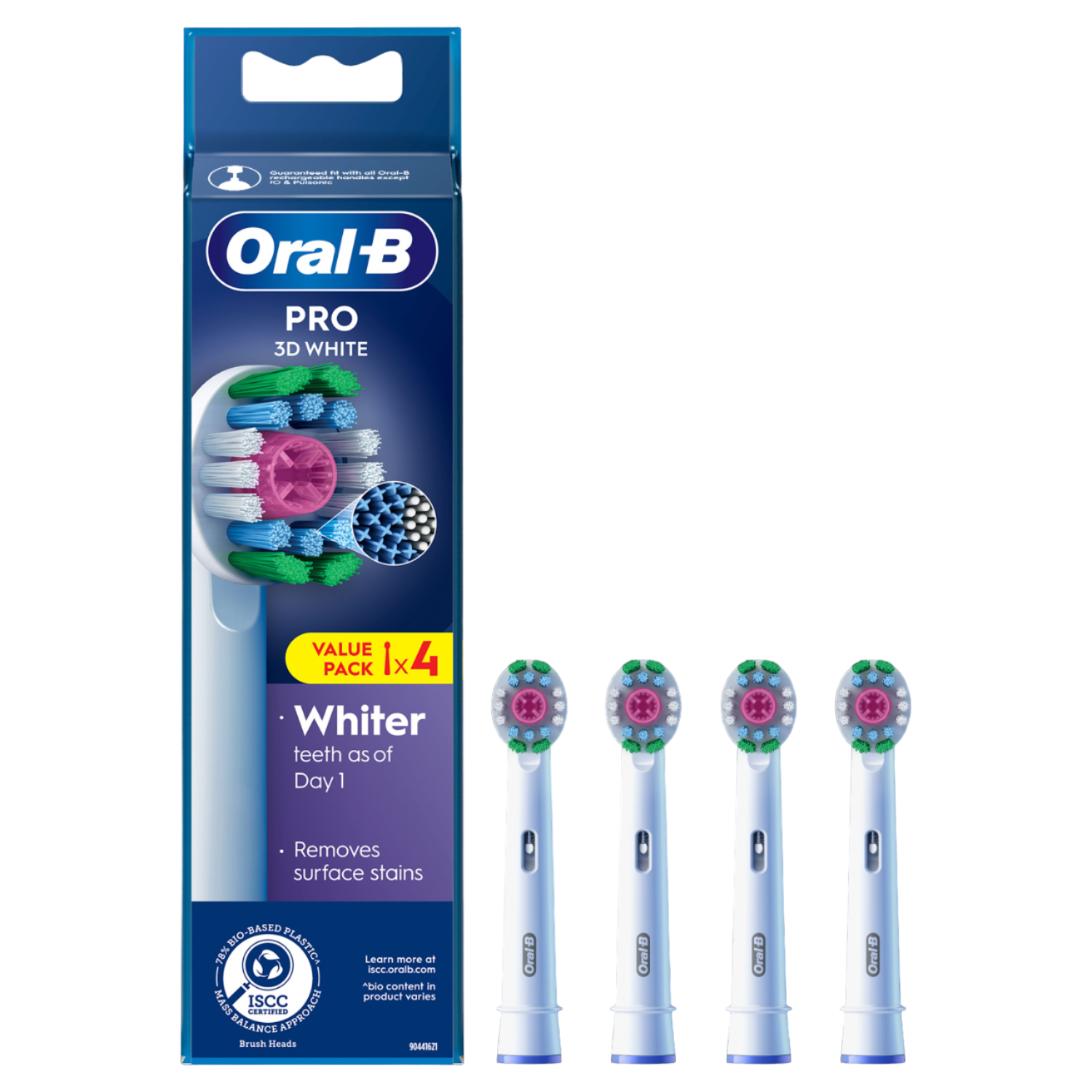 Testine spazzolino Oral-B Pro 3D White, confezionate e sfuse.