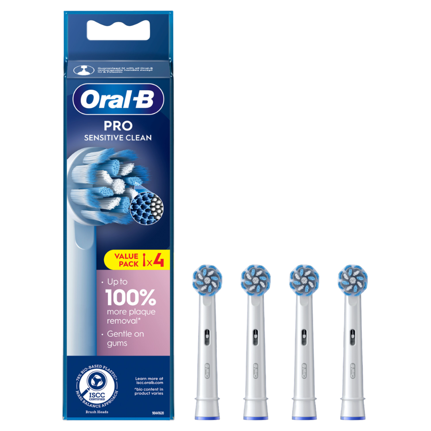 Testine Oral-B Pro Sensitive Clean in confezione da quattro.