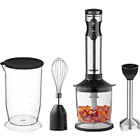 MediaMarkt TOMADO TSB9001B Staafmixer set - 4-in-1 - 1000W - Garde, hakmolen en maatbeker - RVS - Hand mixer Zilver aanbieding