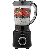 MediaMarkt TOMADO TTB1501B Blender - Smoothie maker - 1,5 liter - 2 snelheden - 500W - Pulsestand - Deksel beveiliging - Zwart aanbieding