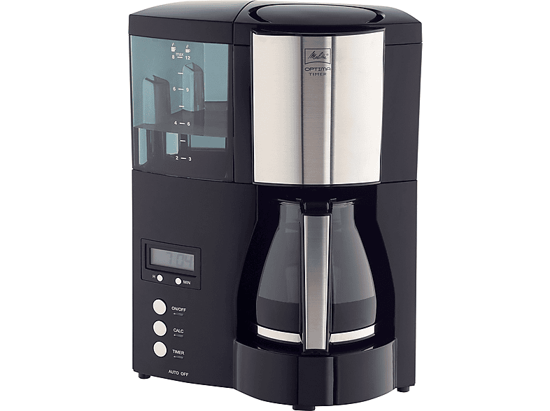 MELITTA OPTIMA TIMER SCHWARZ-STAHL 100801 Kaffeemaschine Schwarz