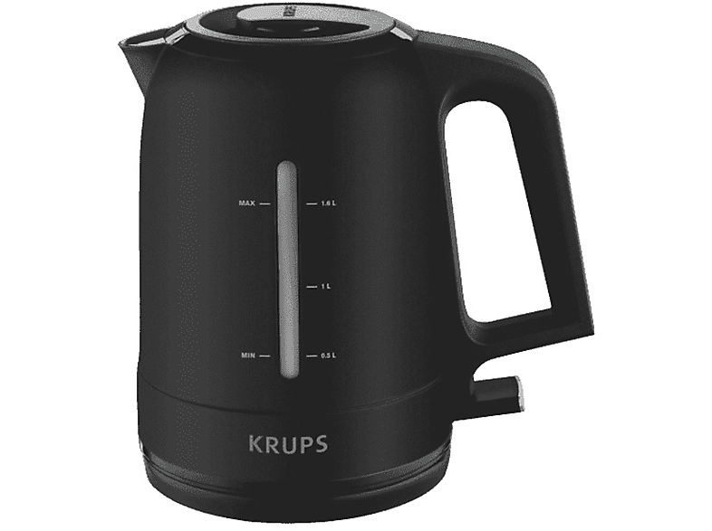 KRUPS BW 2448 SCHWARZ Wasserkocher, Schwarz