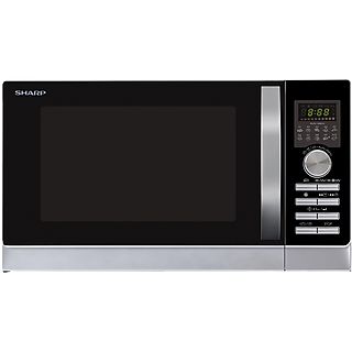 Microondas libre instalación - SHARP R843INW, 900 W, 25 l, Inox