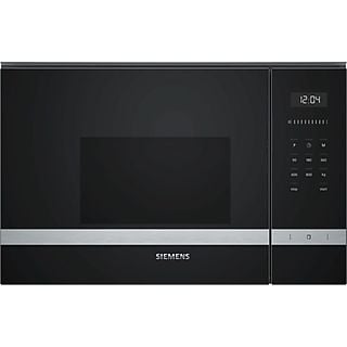 Microondas integrable - SIEMENS BF525LMS0, 800 W, 20 l, Inox